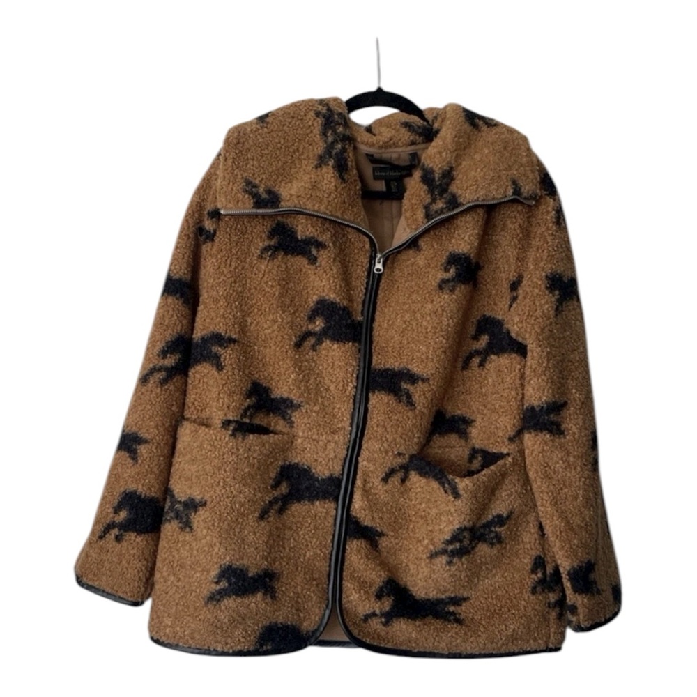 House of Harlow sherpa horse jacket size small